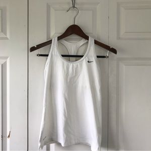 White Nike Workout Tank Top